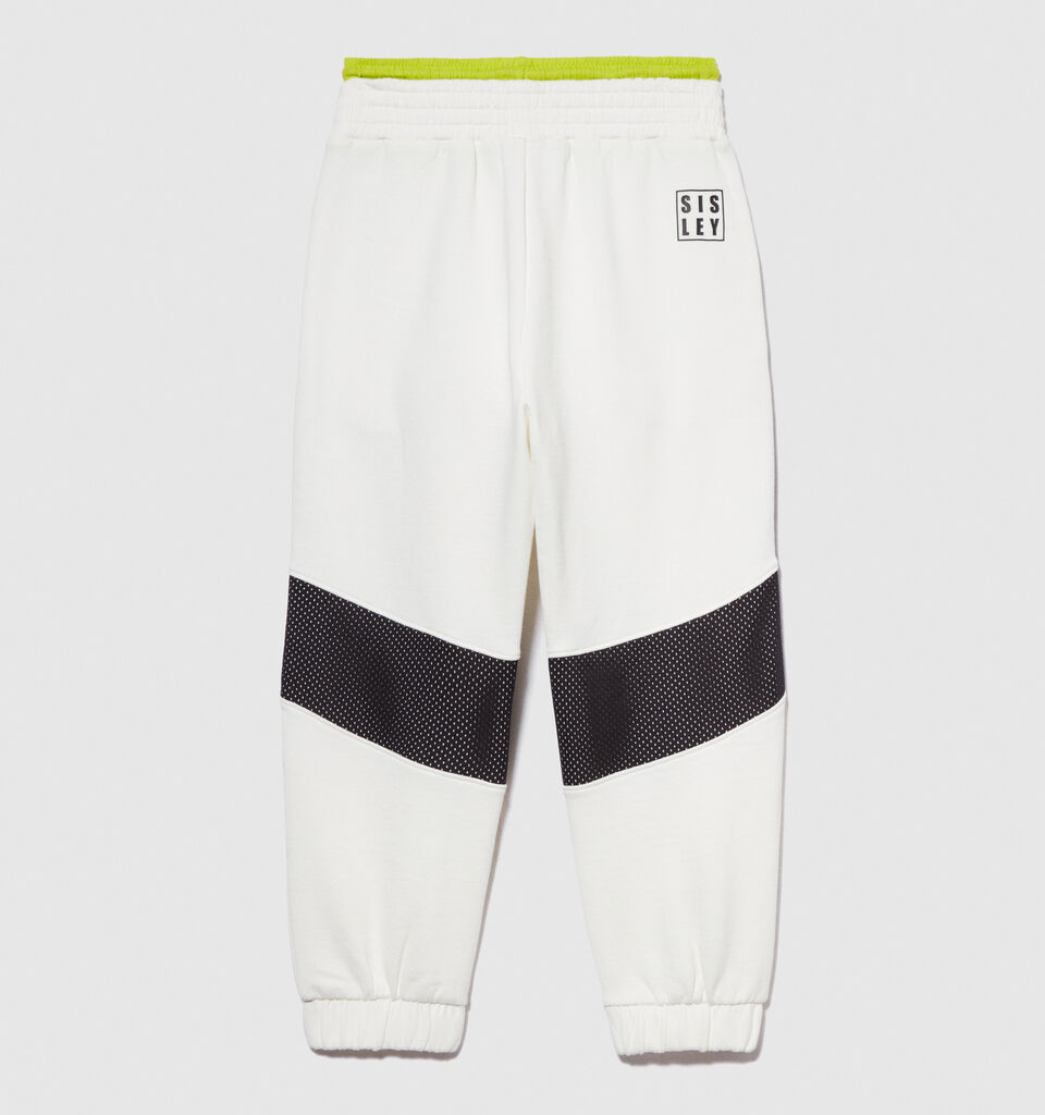 Sporty joggers - boys' trousers - White | Sisley Young image number 3